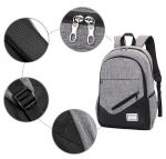 Gray BSCI Computer Backpack Sets Student 3pc Backpack Set Business