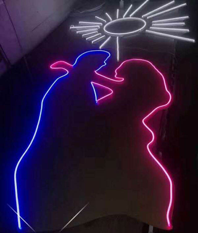 Custom Diy Led Colorful Light Christmas Gift For Shop Soft Neon Sign Box