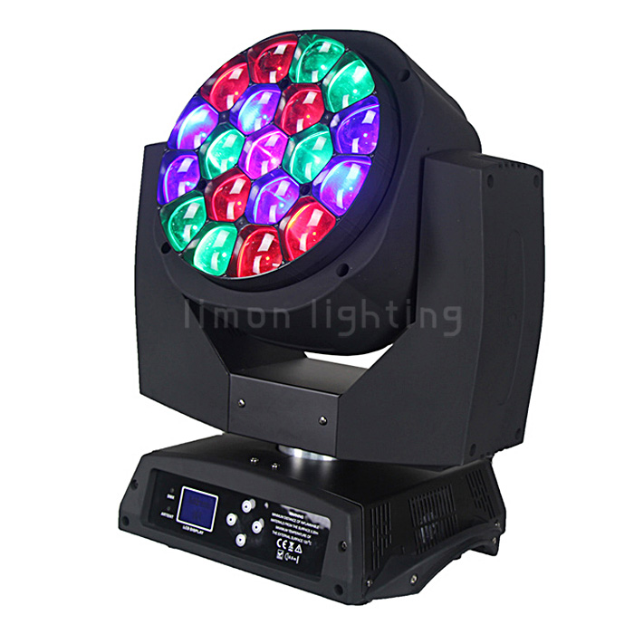 19x15w RGBW 4in1 Big Bee Eyes k10 LED Moving Head Beam Wash Zoom Fixtures