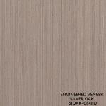 Slice Cut Reconstituted Silver Oak Wood Veneer Length 2500-3100mm Can Be