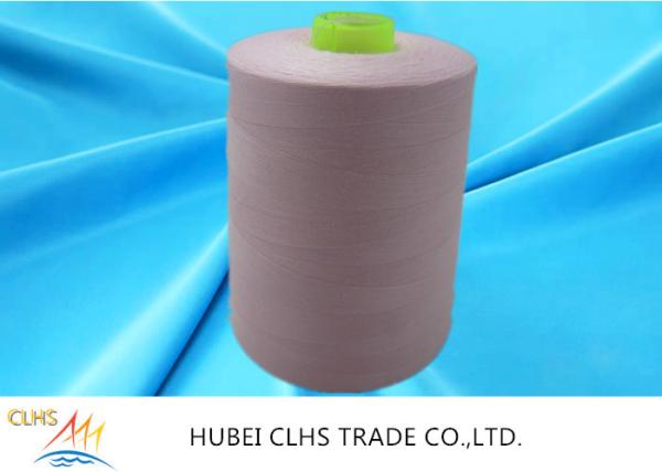 100 Polyester Spun Yarn 20s 30s , Dyed Polyester Twisted Yarn Low Water