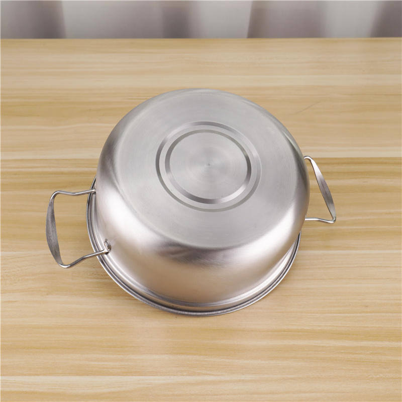 Stainless Steel Kitchenware 12pcs Cookware Set 16/18/20/22/24cm Soup Pot Food Cooking
