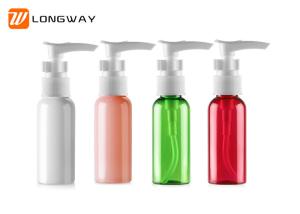 Quality 50ml Boston pet bottles with lotion pump dispenser plastic travel lotion bottles wholesale