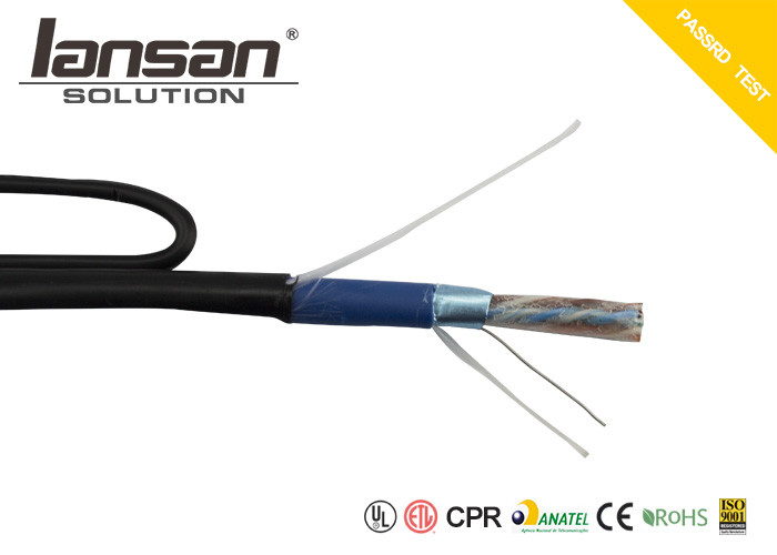 BC Outdoor UTP Cat5e Cable FTP 24AWG PVC PE With Messenger Jelly