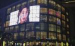 Semi Outdoor 1000x500mm Transparent Video Glass Screen 1000-5000nits