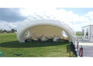 Quality Dome Inflatable Event Tent White Color 9 Meters Diameter PVC 0.55mm Tarpaulin wholesale