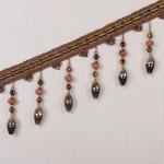 Handmade fashionable chain beads lace tassels fringes for curtain/sofa/pillow