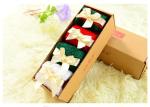 Colorful jacquard thick women's coral fleece socks in high warmth