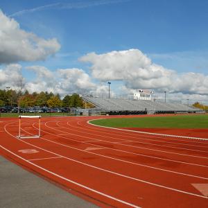 Quality Graphic 400 Meter Synthetic Sports Flooring Surfaces Wear Resistance wholesale