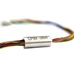 Miniature Slip Ring 30 Circuits 300 RPM Working Speed