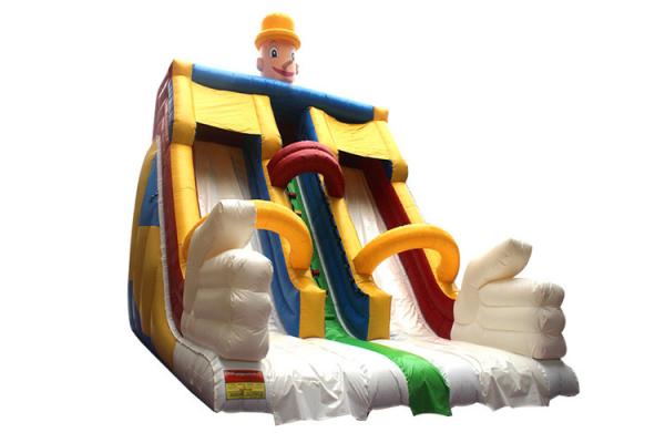 Lead - Free Giant Carton Double Inflatable Dry Slide For Children 3 Years Old