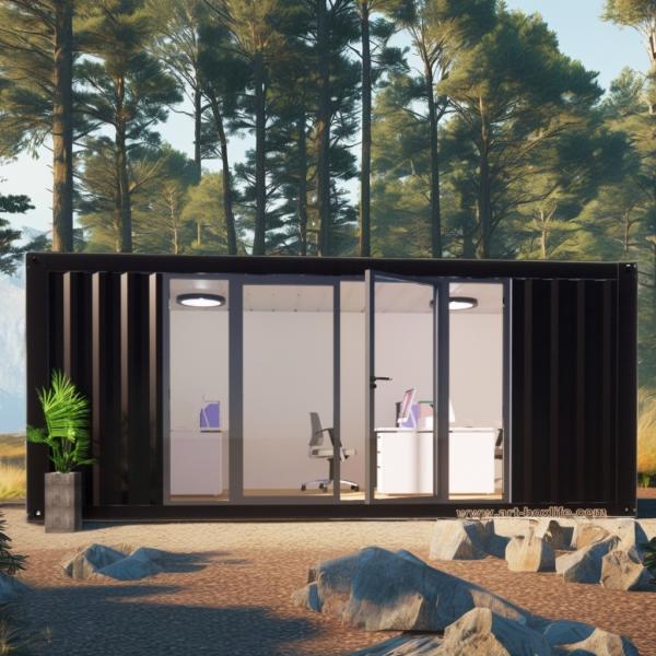 Outdoor Living and Family Hotel 2 Bedroom Prefabricated Steel Container House