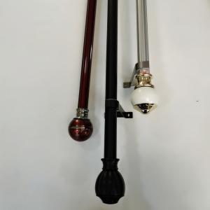 Quality 22 Inch Single Track Ceiling Mount Steel Pipe Curtain Rods wholesale