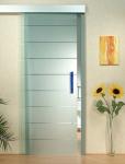 Interior Door Silkscreen Printing Tempered Clear Glass , Decorative Tempered