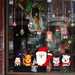 Holiday Decorative PVC 3d Christmas Vinyl Wall Stickers PMS/CMYK Colour