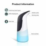 Automatic Disinfectant Dispenser Touchless Smart Sanitizer Foaming Pump Infrared