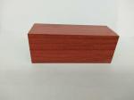 Reddish Brown Rectangle Wood Finish Aluminium Profiles , Standard Aluminum