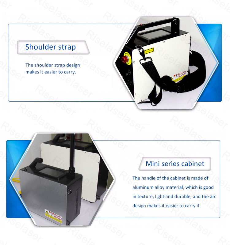 Handheld Laser Rust Removal Machine Backpack Laser Cleaning Machine 50w 100w