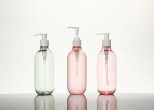 China 300ml Refillable PET Shampoo Bottles With Pump BPA Free on sale