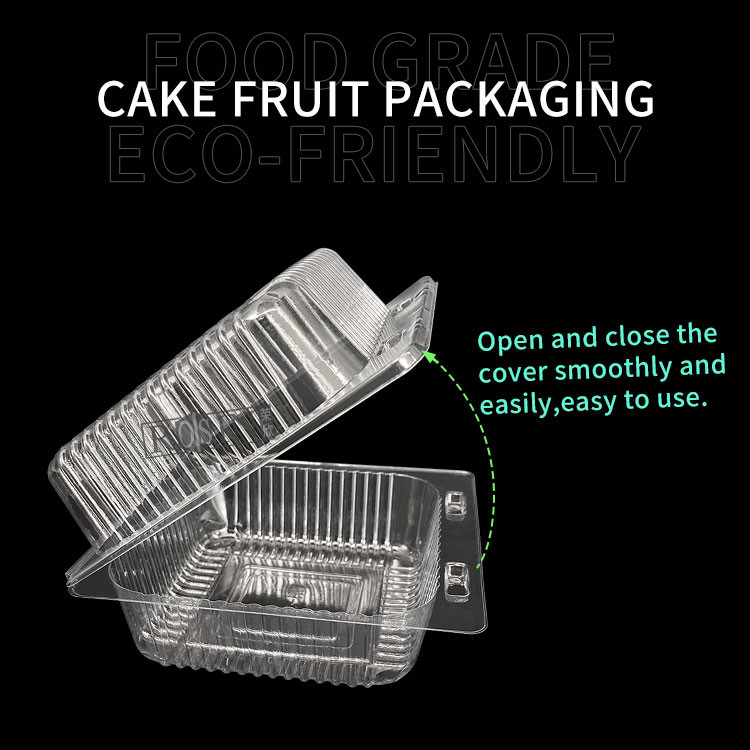 Plastic Hinged Fruit Clamshell Packaging Thermoformed PET Customizable