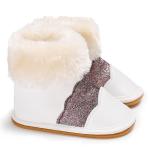 Designer PU Leather Rubber sole 0-2 years boy and girl Walking shoes baby boots