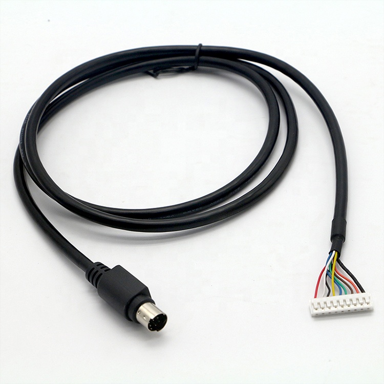 CUSTOM 1M PC Engine Controller S Video 9 PIN JST Connector to 8 PIN Mini DIN To Cable