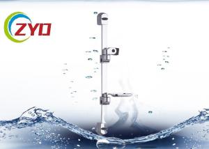 Quality 65cm Long Bathroom Stainless Steel Chrome Shower Set System Panel Sliding Bar With Adjustable Shower Hand Holder wholesale