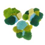 Pure Handmade Wool Green Moss Carpet 1000*830mm Modern Living Room Rugs