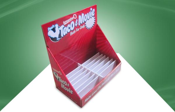 Red Cardboard Countertop Displays Cardboard Tabletop Display Box for Adult