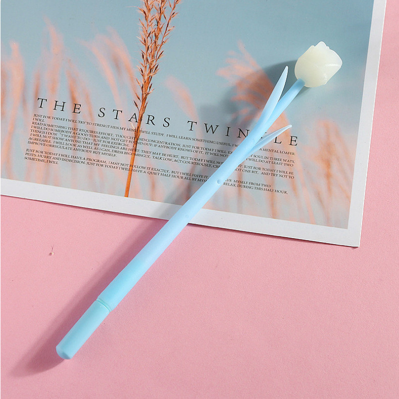 Color Changing Flower Pens - Pack Of 30 Ballpoint Pens Creative Gel Ink Rollerball Pen For School Home Office Stationery Store Kids Girls Gift, Black