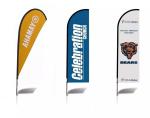Polyester Custom Advertising Feather Flags Single / Double Sides Digital