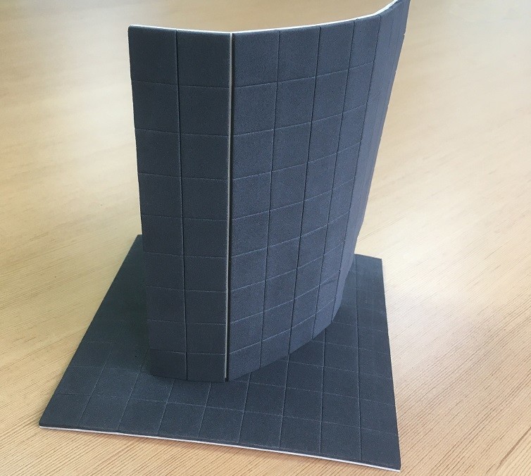Hotsale 25x25x4MM Black Glass Protector Rubber Eva Pads for Glass Packing & Shipping by Sheet