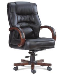 Quality office wooden medium back manager swivel chair furniture wholesale