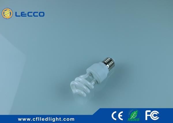 T3 Half Spiral Energy Saver Light Bulbs 6400K CFL 9 Watt Nickelplated Aluminum