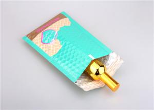 Quality Lake Blue Metallic Bubble Mailers Padded Envelopes 145x210mm #C For Lipstick wholesale