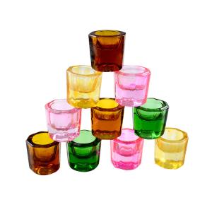 Quality Smooth Surface Dental Lab Equipment Colorful Dental Glass Mixing Cup Dappen Dish wholesale