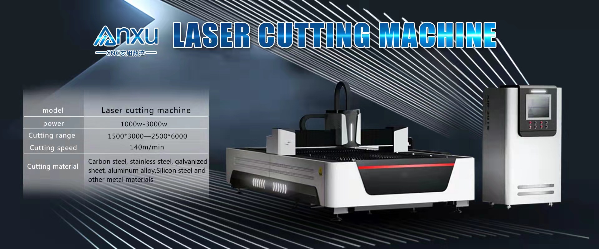 High Productivity Metal Laser Cutting Machine Sheet Metal CNC Fiber Laser Cutting Machine