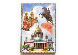 Quality Travel Souvenir 78 X 54mm Tinplate Refrigerator Magnet Souvenir Fridge Magnets wholesale