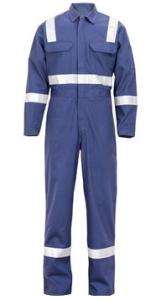 Quality 98% Cotton PPE Safety Workwear Fire Retardant FR Anti Static Reflective Tape wholesale