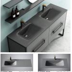 Cabinet Tempered Glass Sink Funnel Shape Brass Drain Bathroom Vanity Countertop