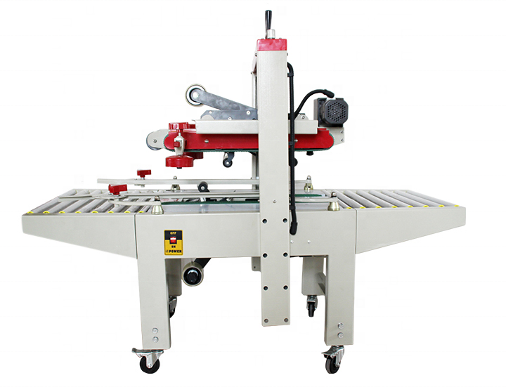 FXJ-6050 Up And Down Drive Belt Carton Sealer With Tape Carton Sealing Machine