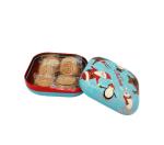 Colorful Candy Tin Containers With Small Dimension And Xmas Style , 0.23mm
