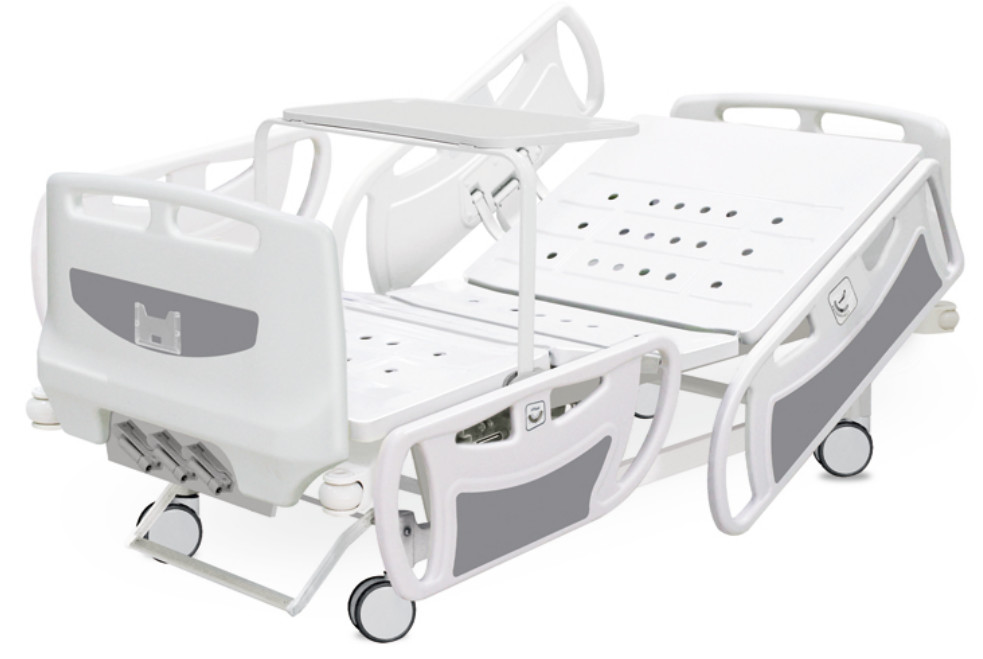 3 Function Manual Crank Medical Hospital Bed With Central Brake