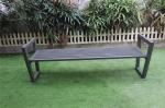 Waterproof Metal Park Benches , Anti Rust Mild Steel Bench With Armrests