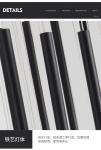 Modern led chandelier minimalist large long tube chandelier(WH-NC-76)