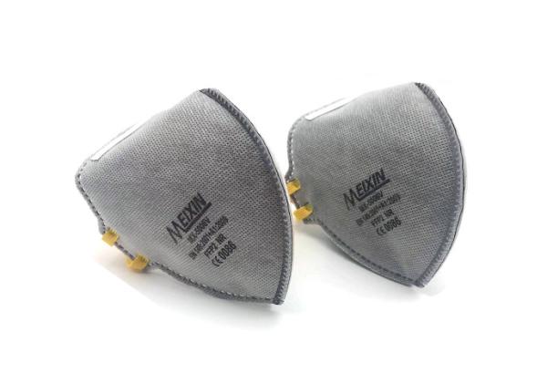 Gray Flat Disposable Medical Face Masks , Disposable Dust Mask 5 Years Expiry