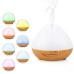 Wood Grain Base 400ml Smart WiFi Aroma Essential Oil Diffuser