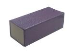 Leather Rhinestone Foldable Glasses Case , Sunglasses Packaging Box Purple