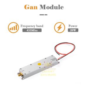 Quality 433Mhz 20W GaN Anti-Module for Autel Anti Drone System Red DC28-30V Black Gnd White Enable wholesale