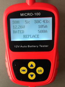 Car Battery Tester MICRO-100 Digital Battery Tester Battery Conductance & Electrical Syste